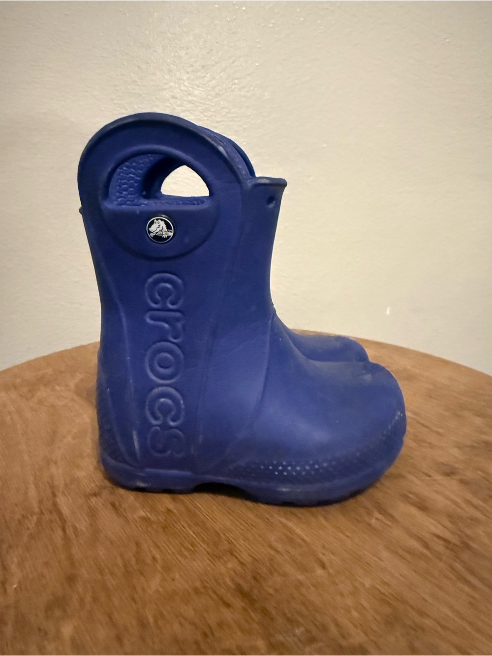 CROCS Kids Waterproof Navy Blue Rain Boot